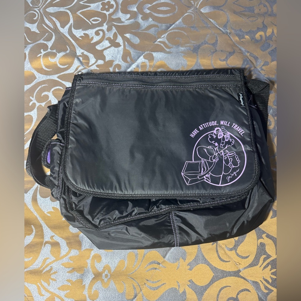 RARE Vintage Hallmark Maxine Have Attitude Will Travel Black
Tote Bag Lined